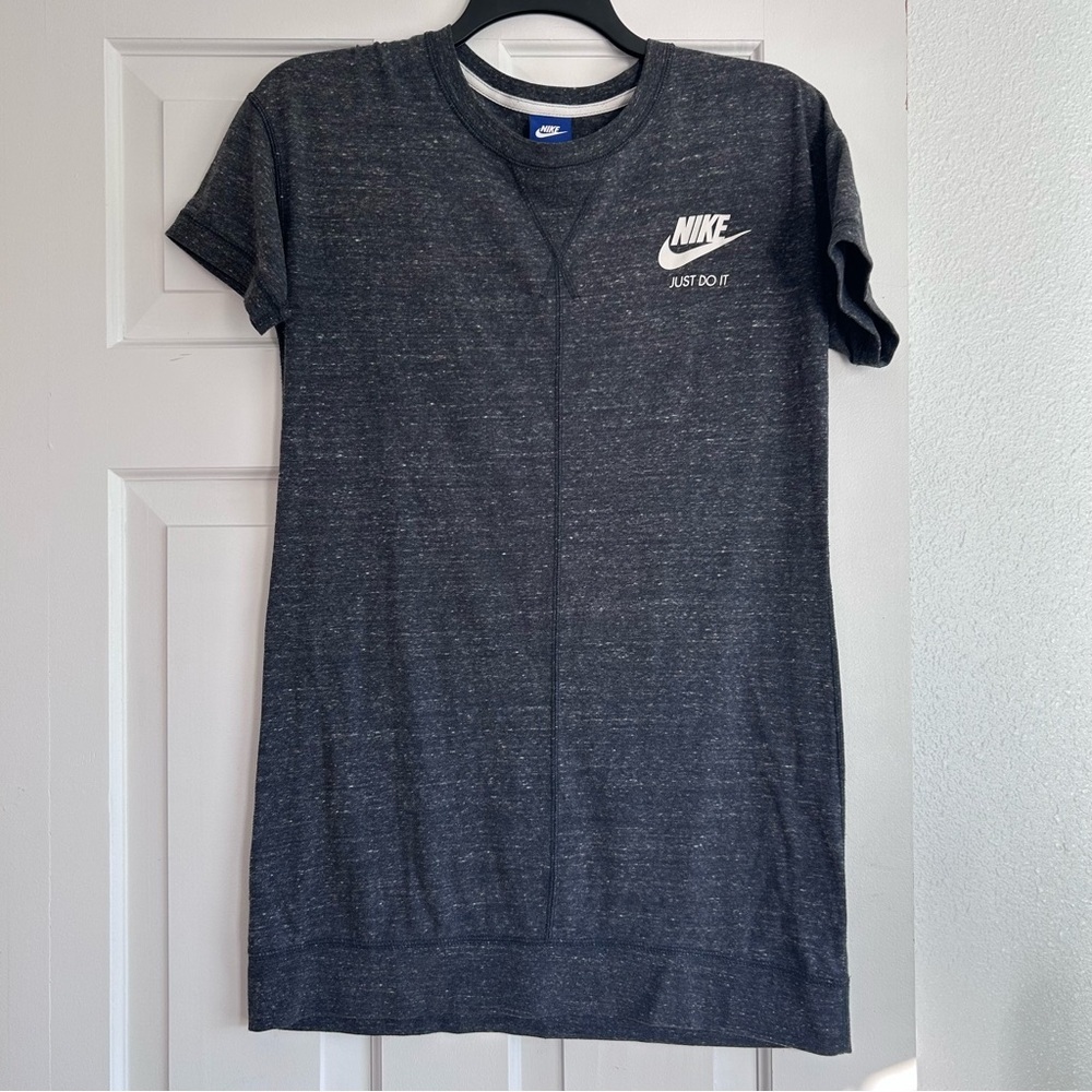 Nike Charcoal Speckled Tee Dress with White Tag